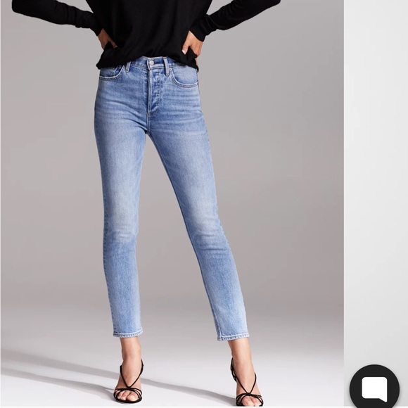 Aritzia Denim forum yoko high rise slim - size 24 - Picture 1 of 4